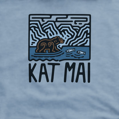 Katmai National Park Crewneck Sweatshirt Adventure and Outdoors Themed Sweatshirt