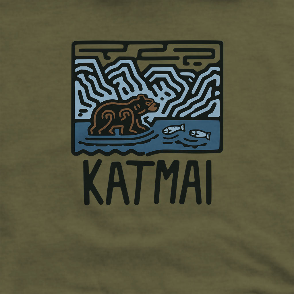Katmai National Park Hoodie Adventure and Outdoors Themed Hoodie