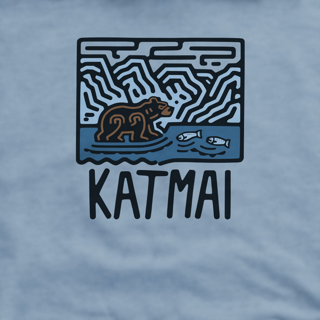 Katmai National Park Crewneck Sweatshirt Adventure and Outdoors Themed Sweatshirt