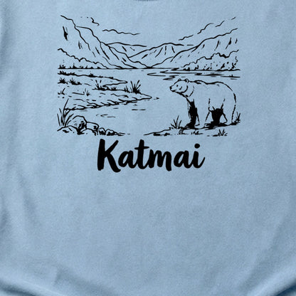 Katmai Line Drawing Cotton T-Shirt