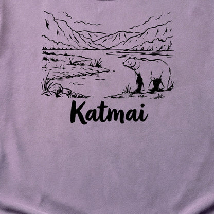 Katmai Line Drawing Cotton T-Shirt
