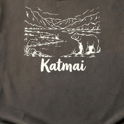 Katmai Line Drawing Cotton T-Shirt