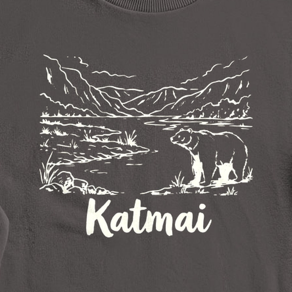 Katmai Line Drawing Crewneck Sweatshirt