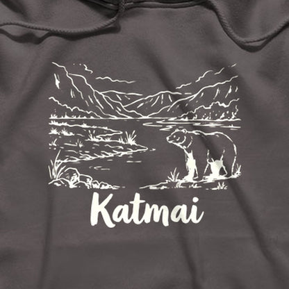Katmai Line Drawing Hoodie