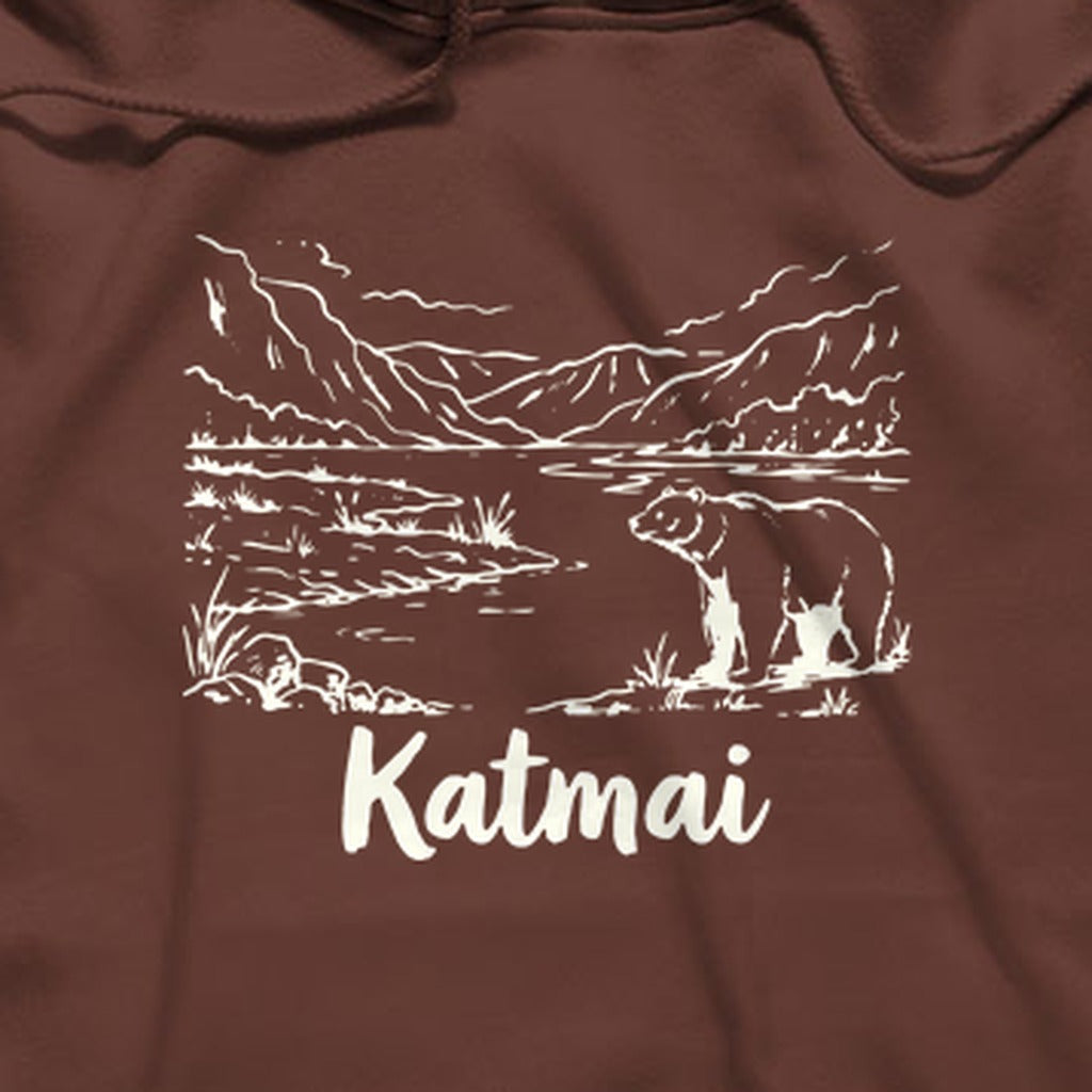 Katmai Line Drawing Hoodie