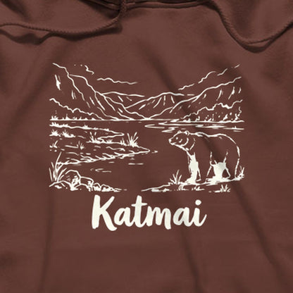 Katmai Line Drawing Hoodie