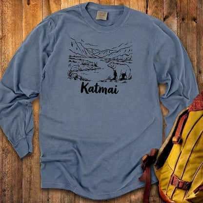 Katmai Line Drawing Premium Long Sleeve