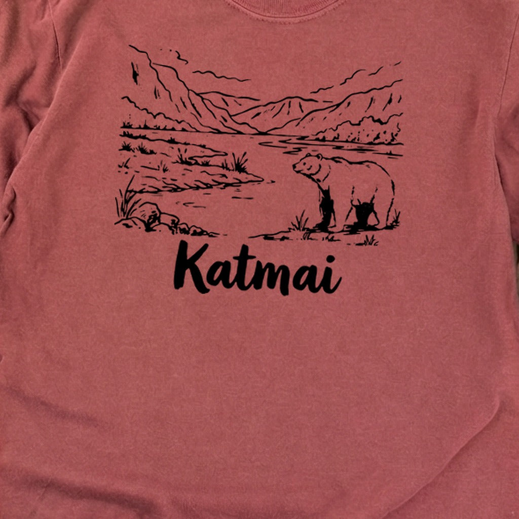 Katmai Line Drawing Premium Long Sleeve