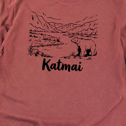 Katmai Line Drawing Premium Long Sleeve