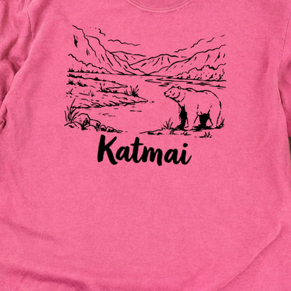 Katmai Line Drawing Premium Long Sleeve