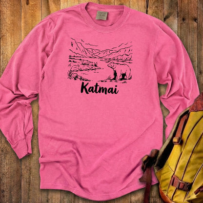 Katmai Line Drawing Premium Long Sleeve