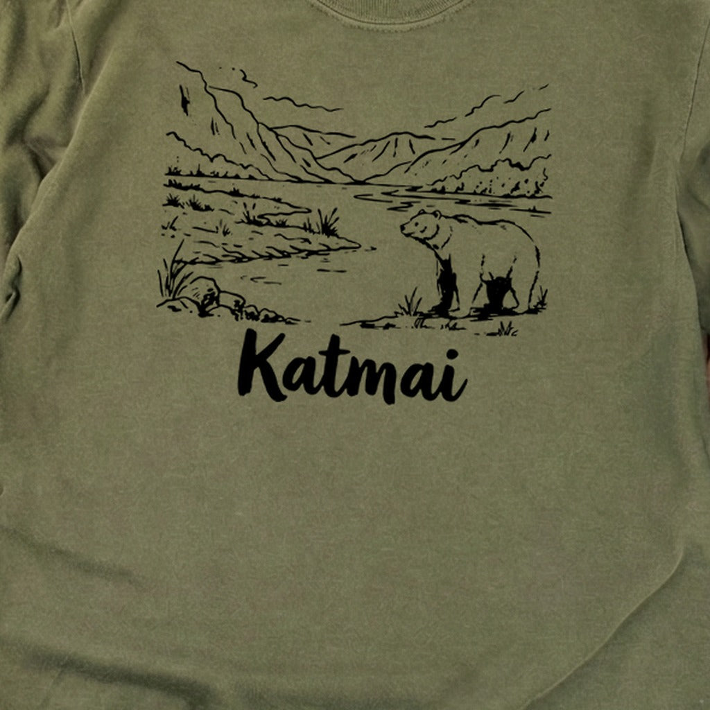 Katmai Line Drawing Premium Long Sleeve