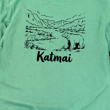Katmai Line Drawing Premium Long Sleeve