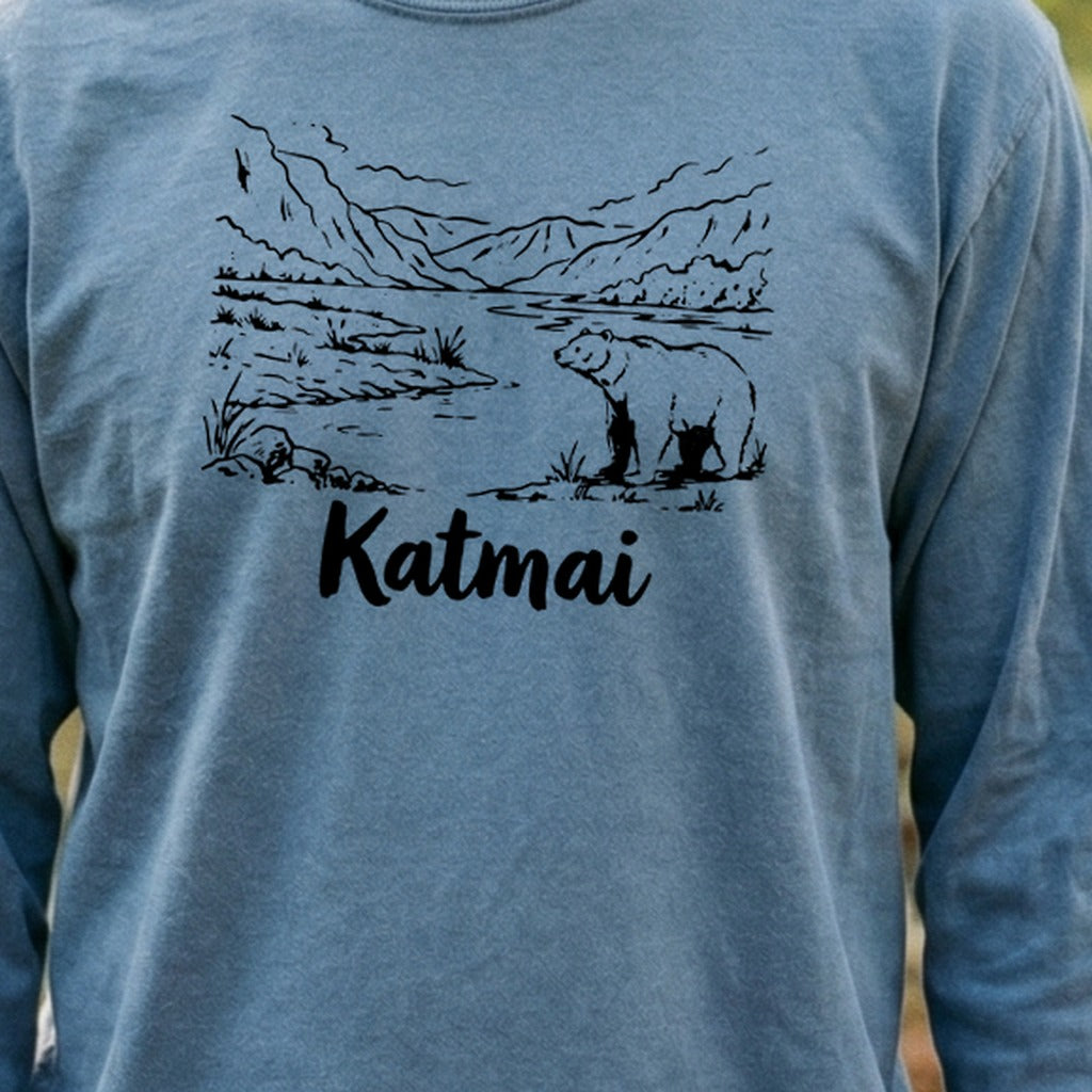 Katmai Line Drawing Premium Long Sleeve