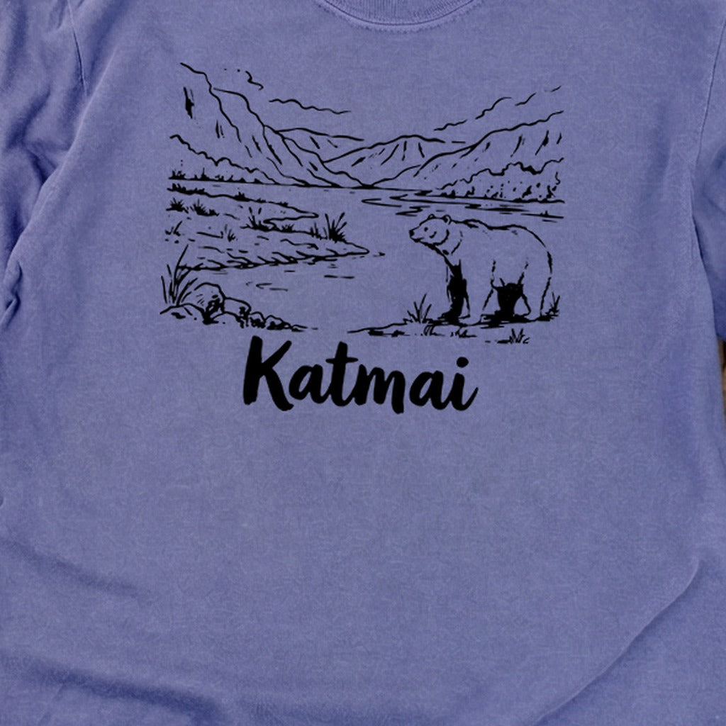 Katmai Line Drawing Premium Long Sleeve