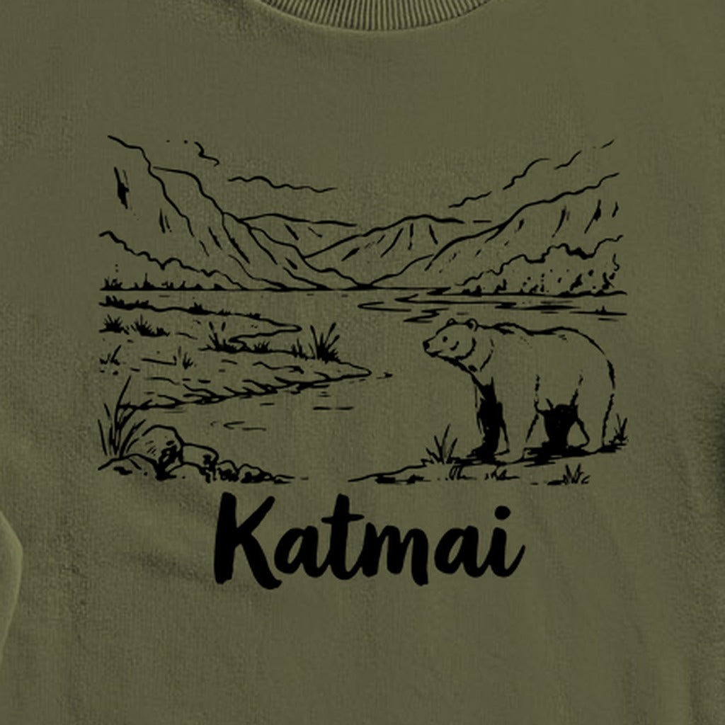 Katmai Line Drawing Crewneck Sweatshirt