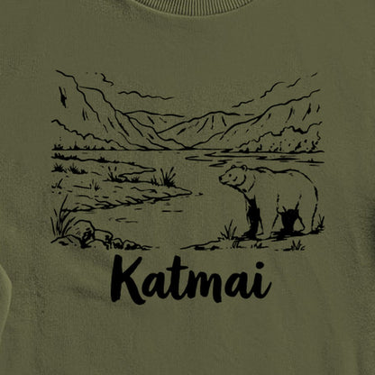 Katmai Line Drawing Crewneck Sweatshirt