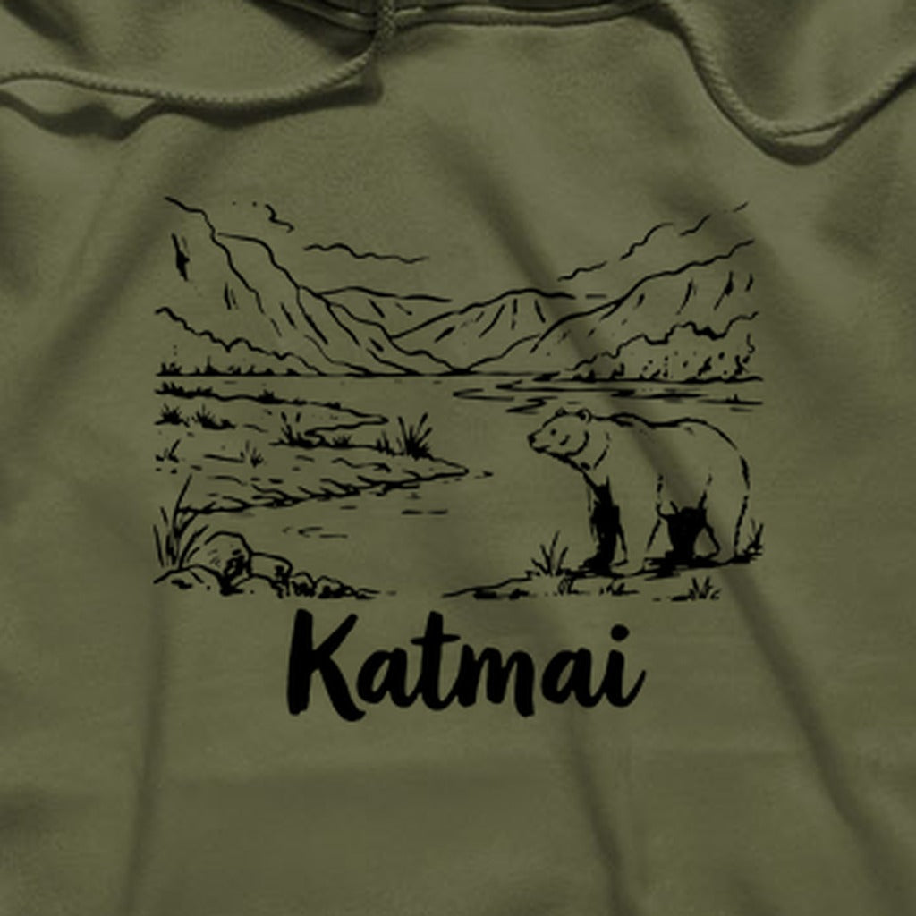 Katmai Line Drawing Hoodie