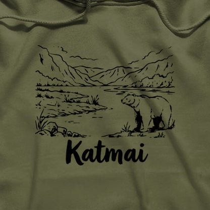 Katmai Line Drawing Hoodie