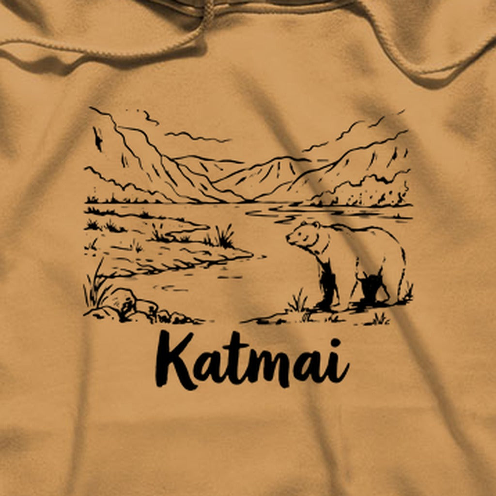 Katmai Line Drawing Hoodie