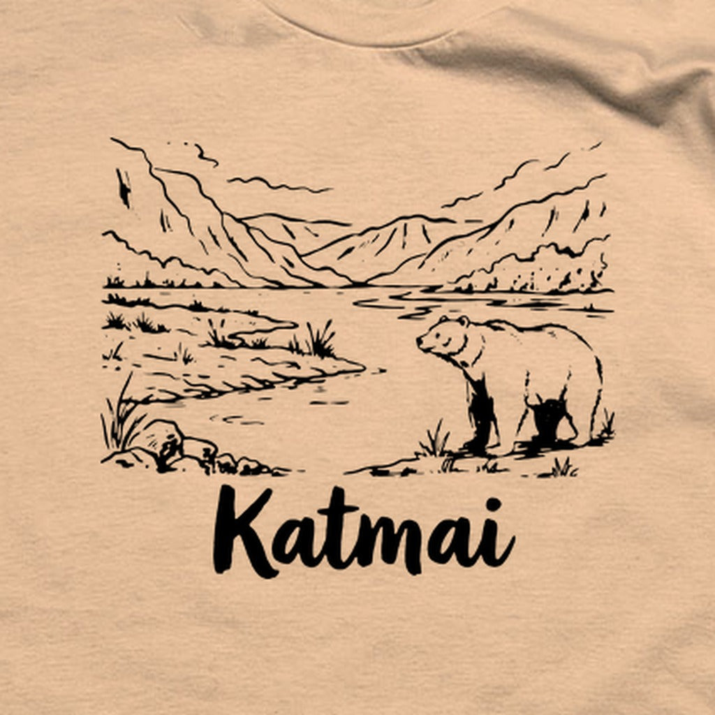 Katmai Line Drawing T-Shirt