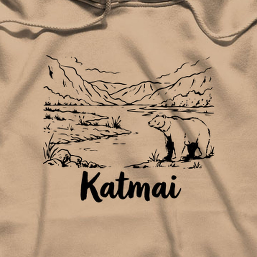 Katmai Line Drawing Hoodie