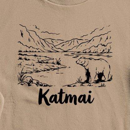 Katmai Line Drawing Crewneck Sweatshirt