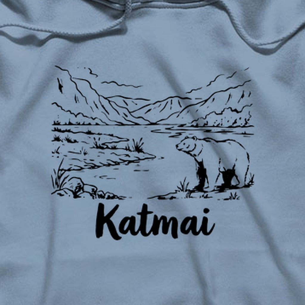 Katmai Line Drawing Hoodie