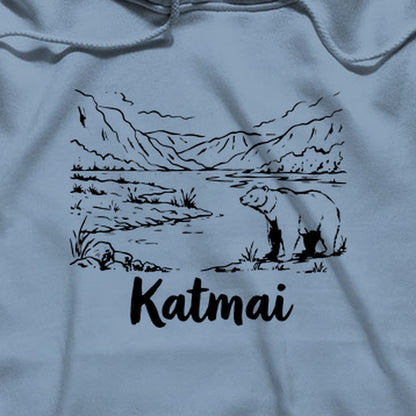 Katmai Line Drawing Hoodie