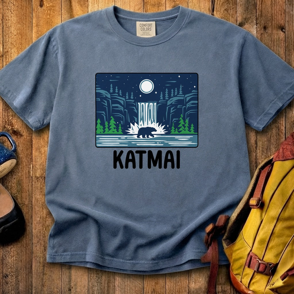Katmai at Night Cotton T-Shirt