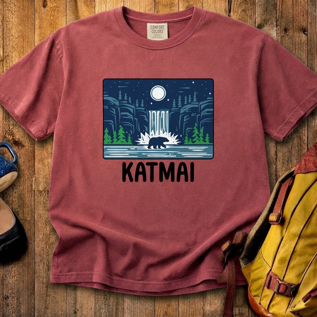 Katmai at Night Cotton T-Shirt