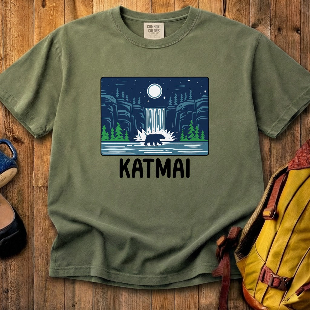Katmai at Night Cotton T-Shirt