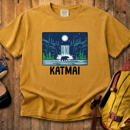 Katmai at Night Cotton T-Shirt