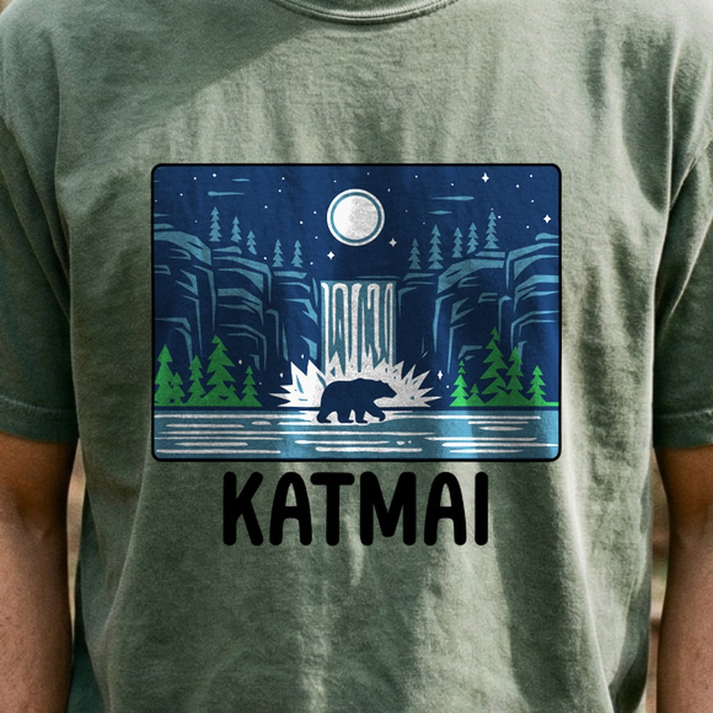 Katmai at Night Cotton T-Shirt