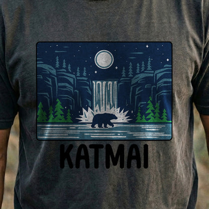 Katmai at Night Cotton T-Shirt