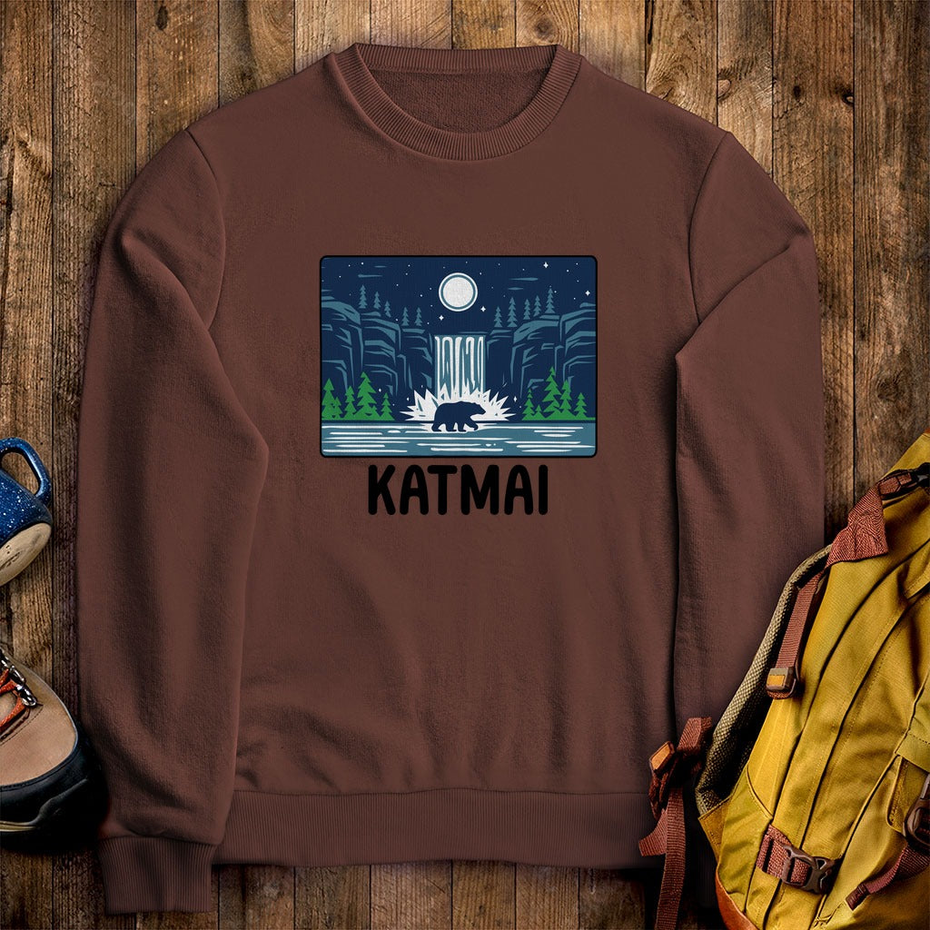 Katmai at Night Crewneck Sweatshirt