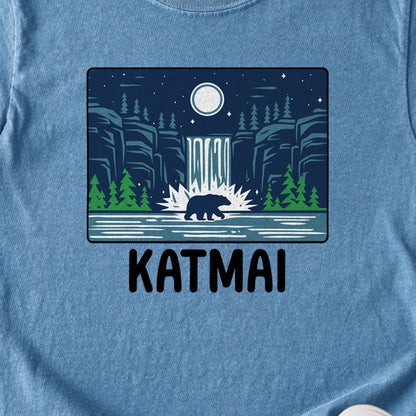 Katmai at Night Kids Cotton T-Shirt
