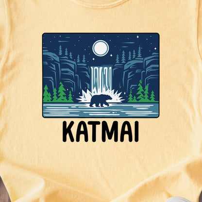 Katmai at Night Kids Cotton T-Shirt