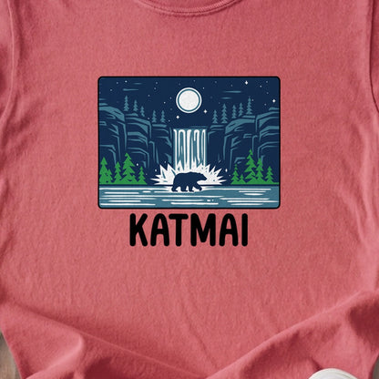 Katmai at Night Kids Cotton T-Shirt