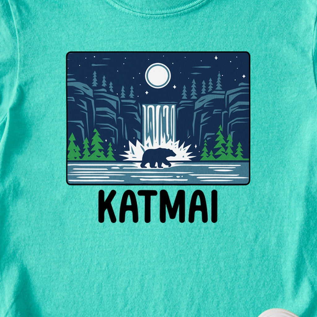 Katmai at Night Kids Cotton T-Shirt