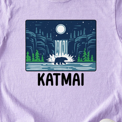 Katmai at Night Kids Cotton T-Shirt