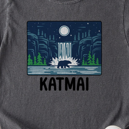 Katmai at Night Kids Cotton T-Shirt