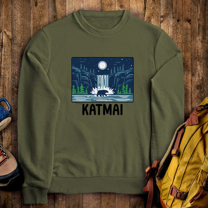Katmai at Night Crewneck Sweatshirt