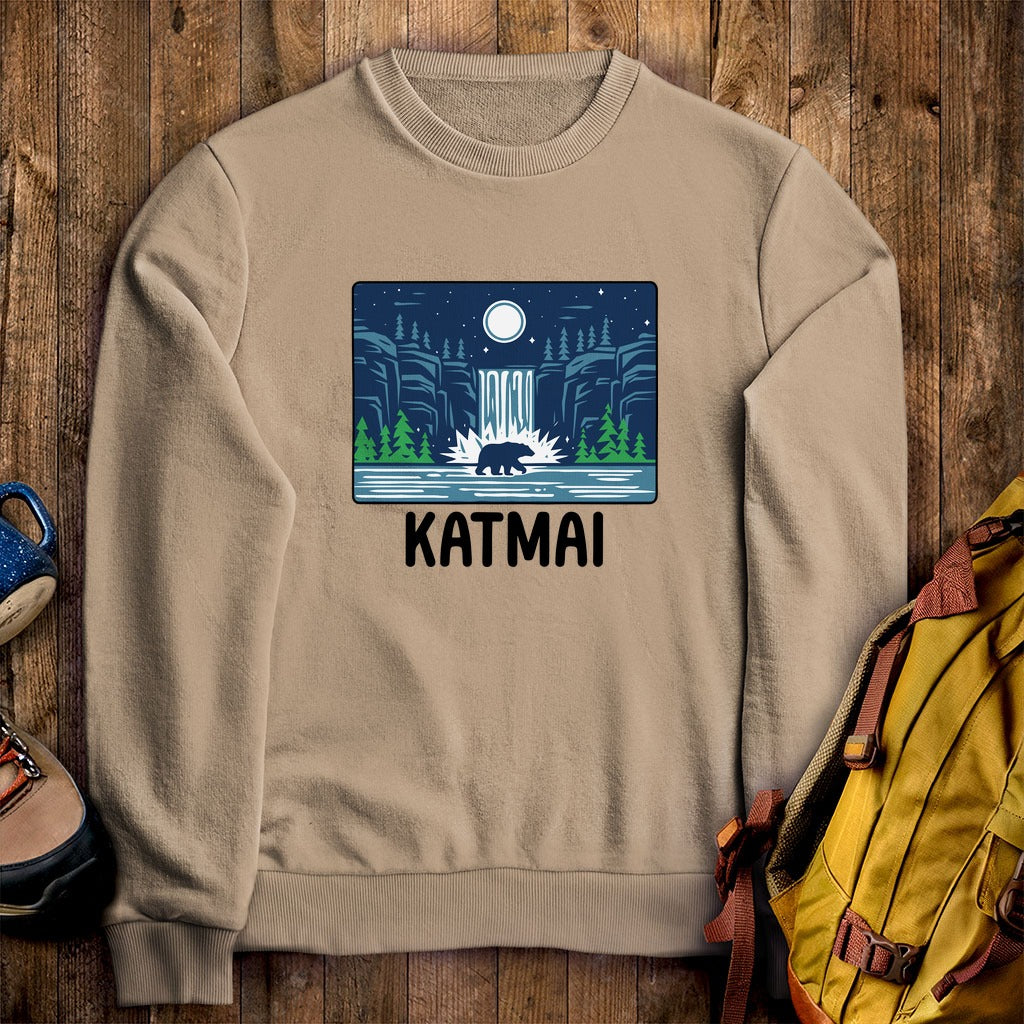 Katmai at Night Crewneck Sweatshirt