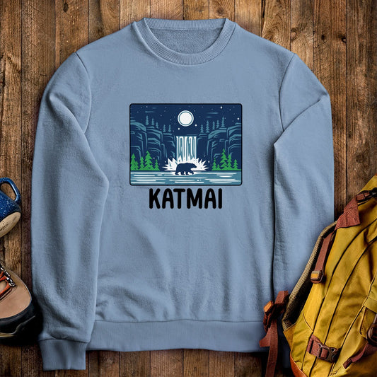 Katmai at Night Crewneck Sweatshirt