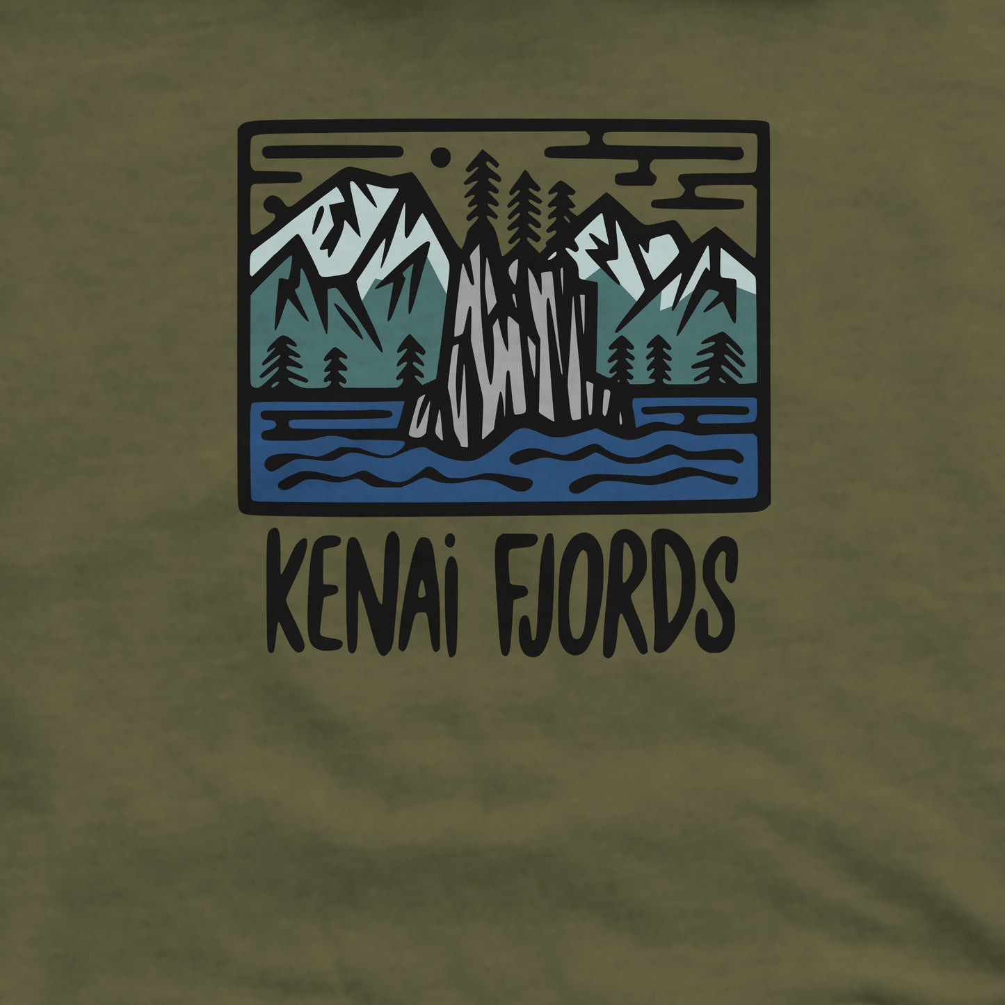 Kenai Fjords National Park Crewneck Sweatshirt Adventure and Outdoors Themed Sweatshirt