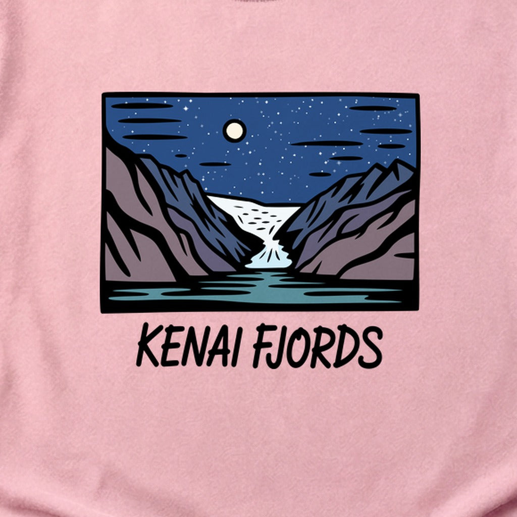 Kenai Fjords at Night Cotton T-Shirt