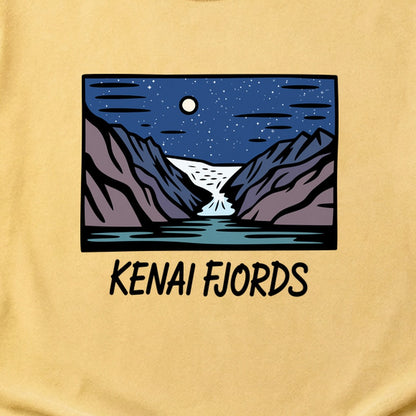 Kenai Fjords at Night Cotton T-Shirt