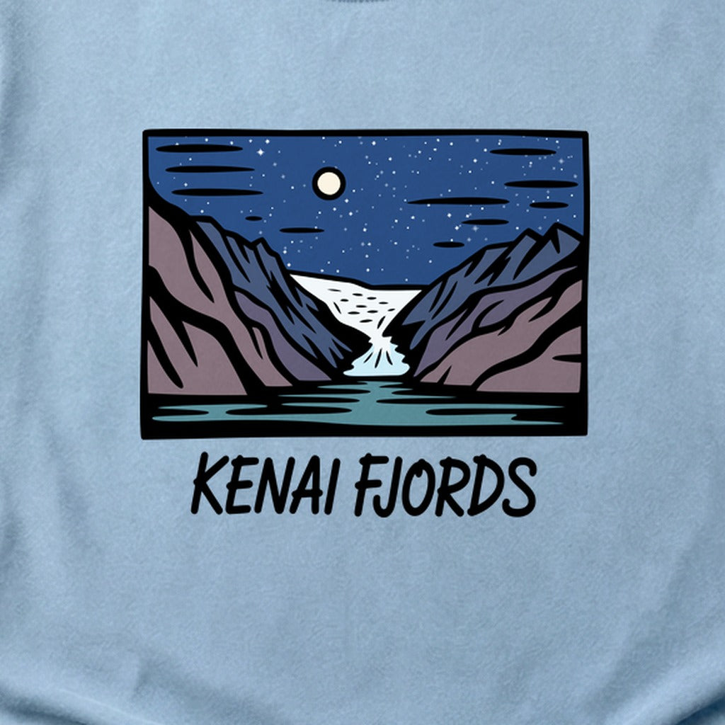 Kenai Fjords at Night Cotton T-Shirt