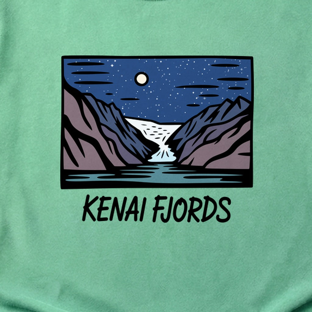Kenai Fjords at Night Cotton T-Shirt